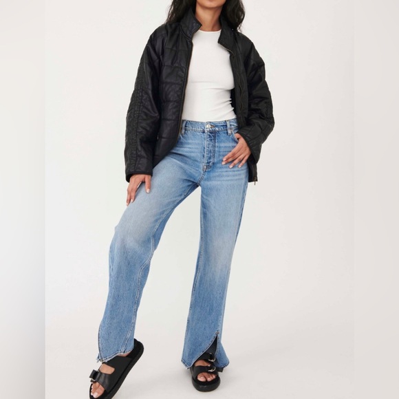 We the Free Slit Straight Jeans, Size 32. - Picture 2 of 6